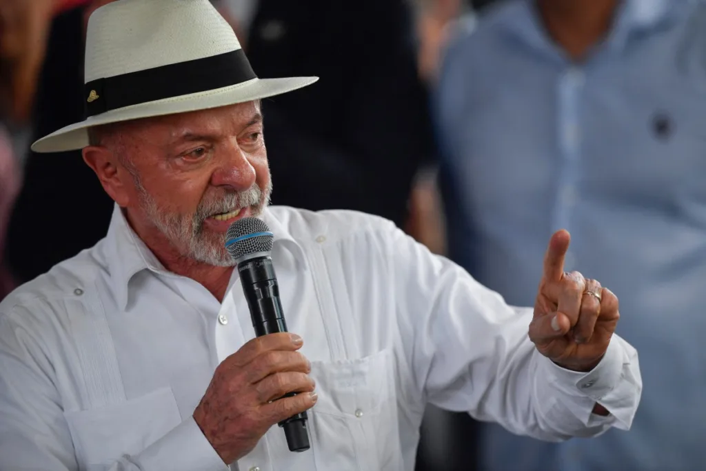 O presidente do Brasil, Luiz Inácio Lula da Silva