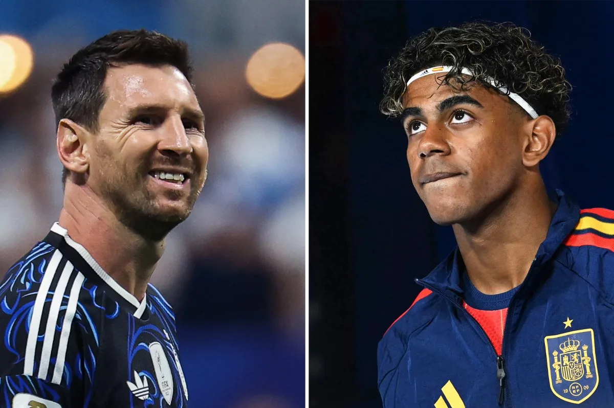 Atacante argentino Lionel Messi e atacante espanhol Lamine Yamal se enfrentam neste domingo pela final da Copa do Mundo 2026