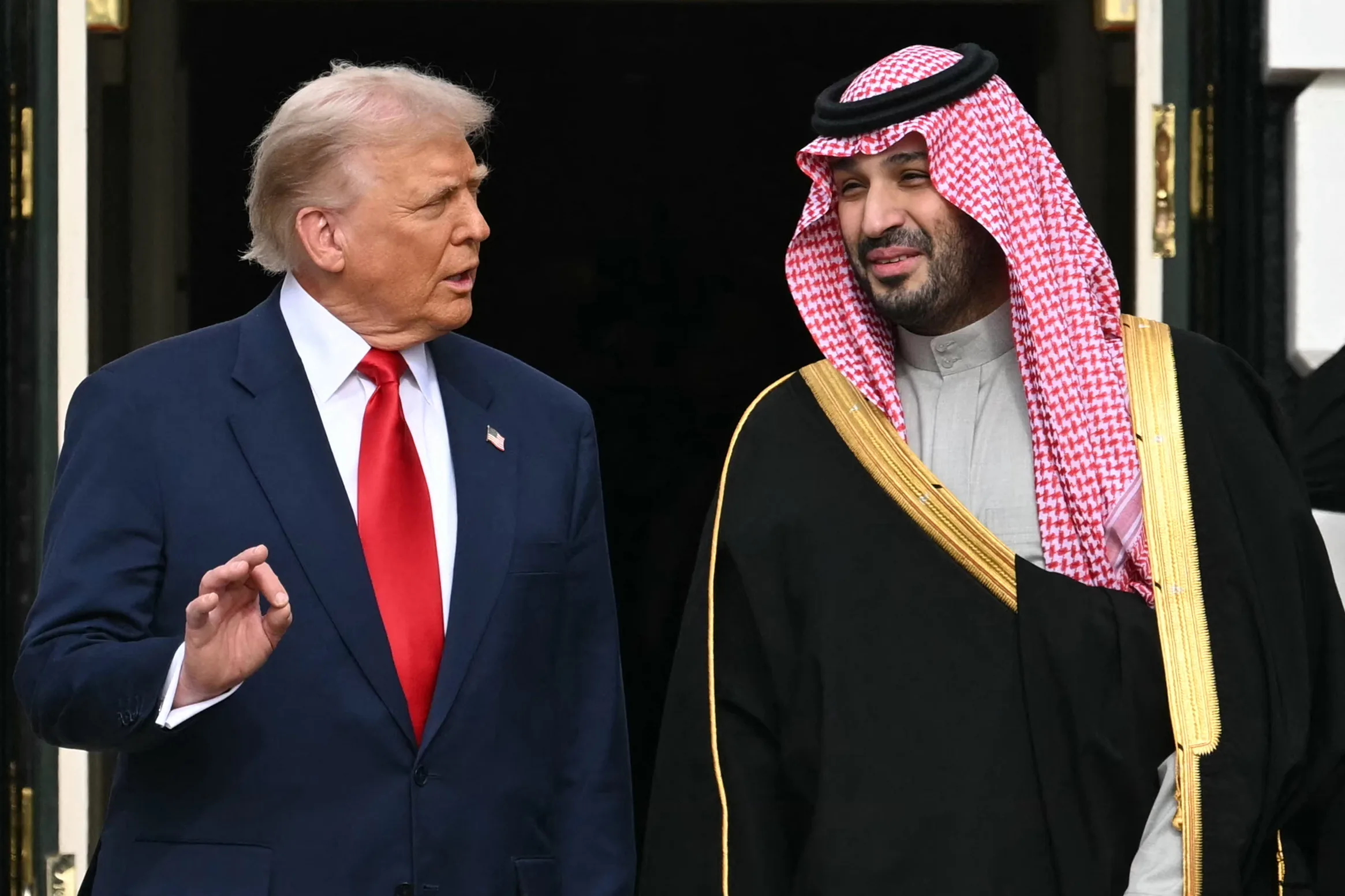 O presidente dos Estados Unidos, Donald Trump, e o príncipe herdeiro da Arábia Saudita, Mohammad bin Salman.
