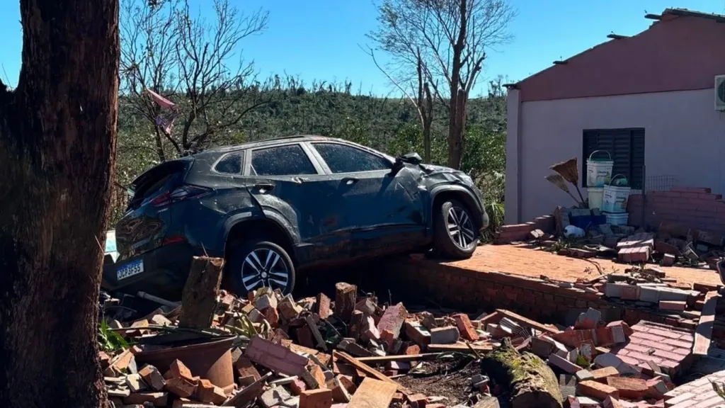 Senador Salgado Filho foi uma das cidades atingidas pelo tornado no noroeste do RS