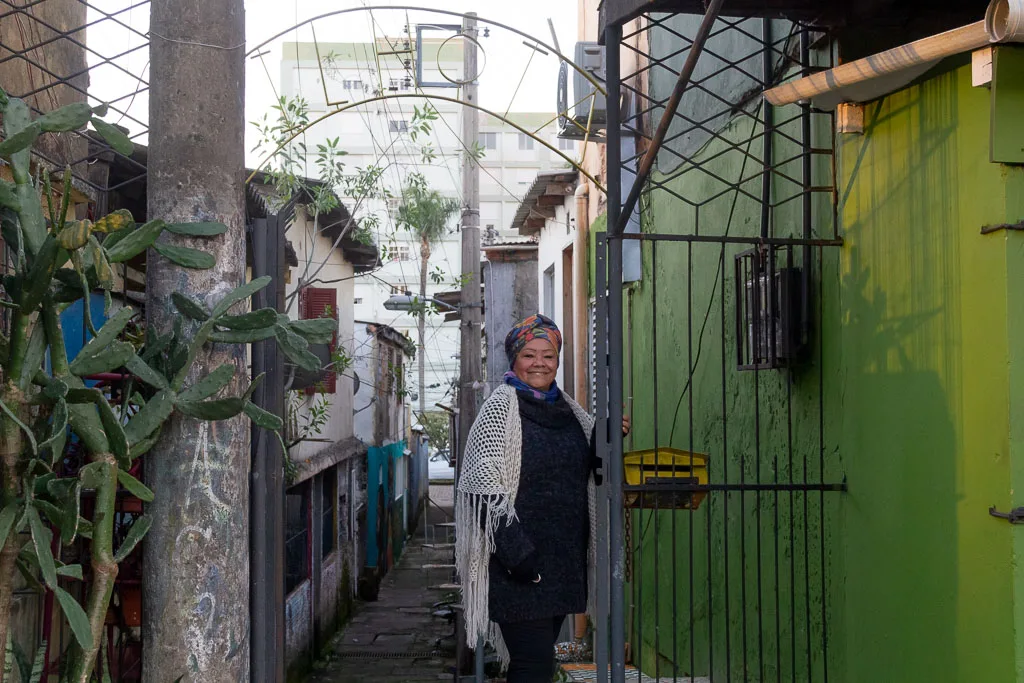 Angélica Celeste Mirinhã é moradora de área remanescente da Ilhota, junto a av. Ipiranga