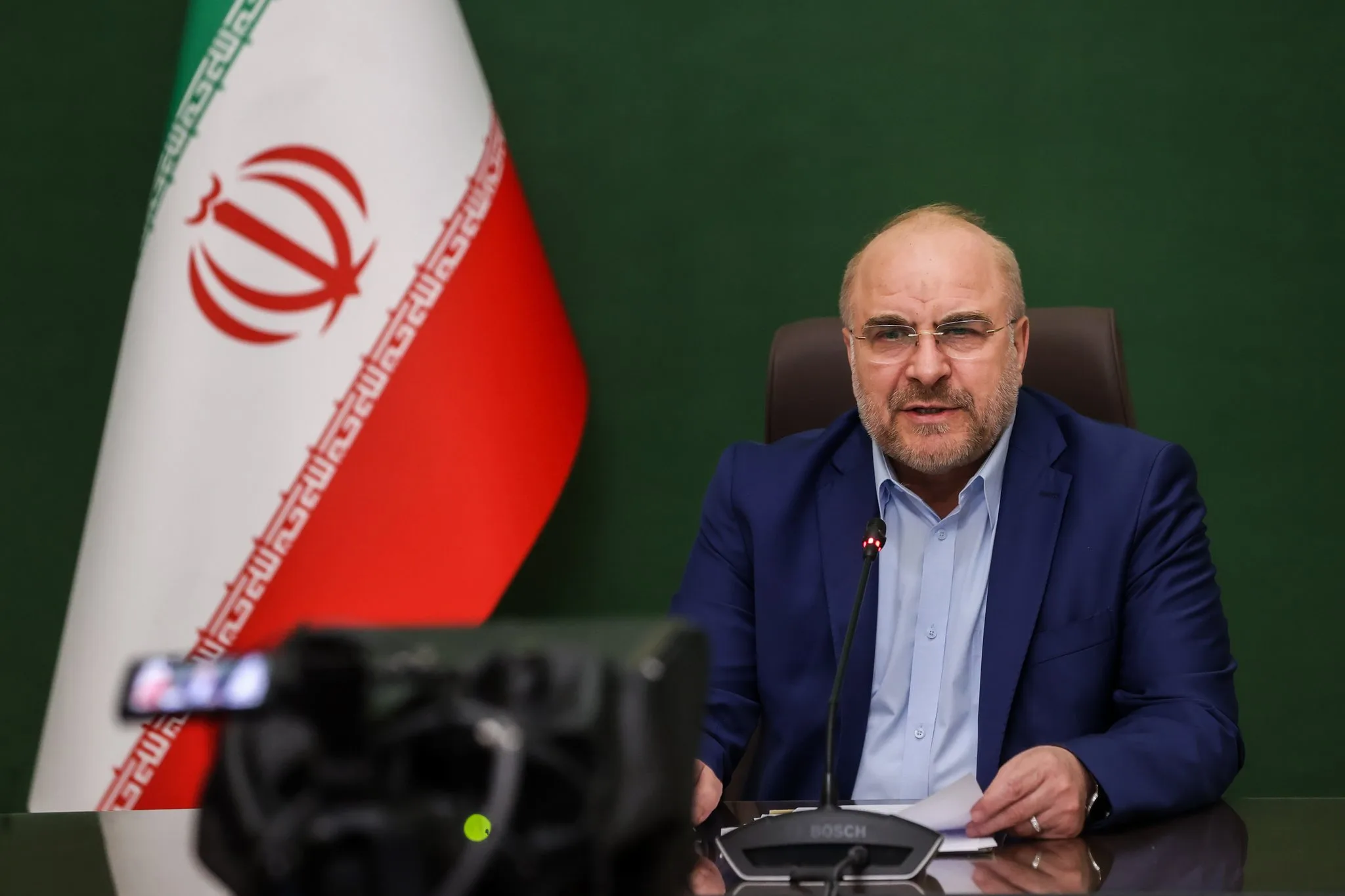 Presidente do Parlamento do Irã, Mohammad Bagher Ghalibaf