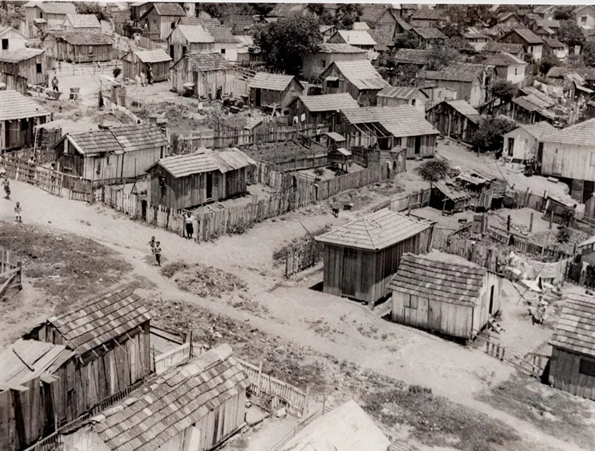 Casas na Ilhota, na década de 1950
