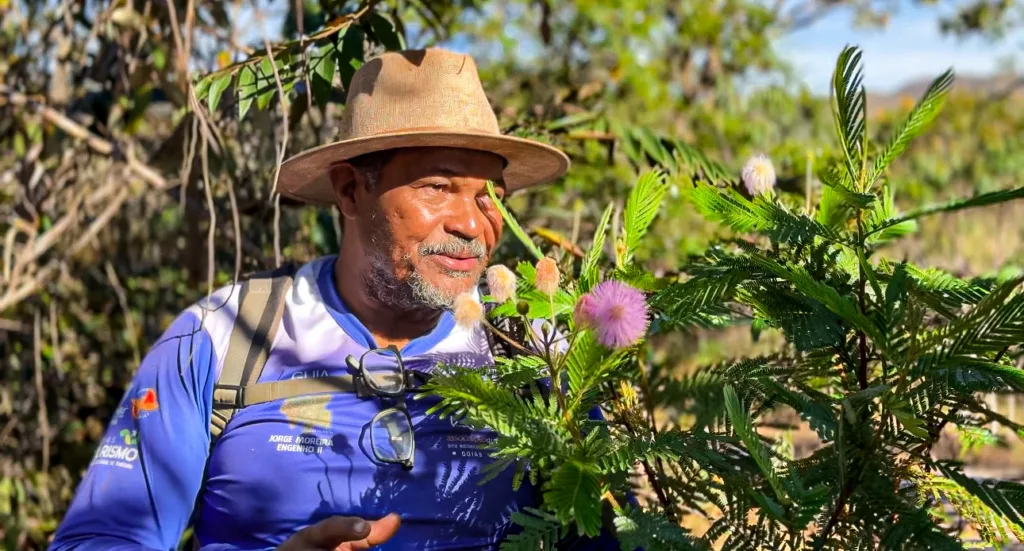 O guia turístico quilombola Jorge Moreira relata apagamento do território na venda dos destinos mais procurados da Chapada dos Veadeiros