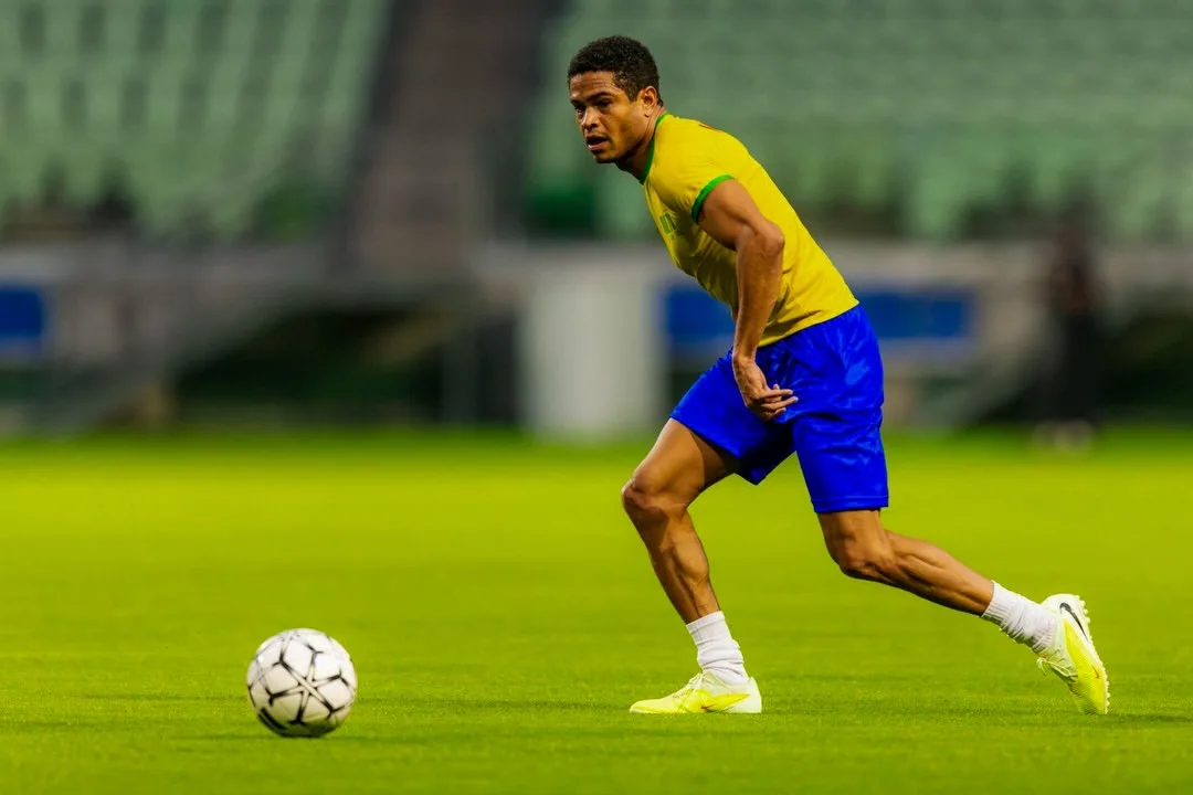 Ator Gui Ferraz como Jairzinho, jogador da Copa de 1970