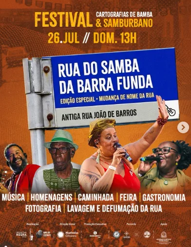 Festival faz edição especial para comemorar a Rua do Samba.