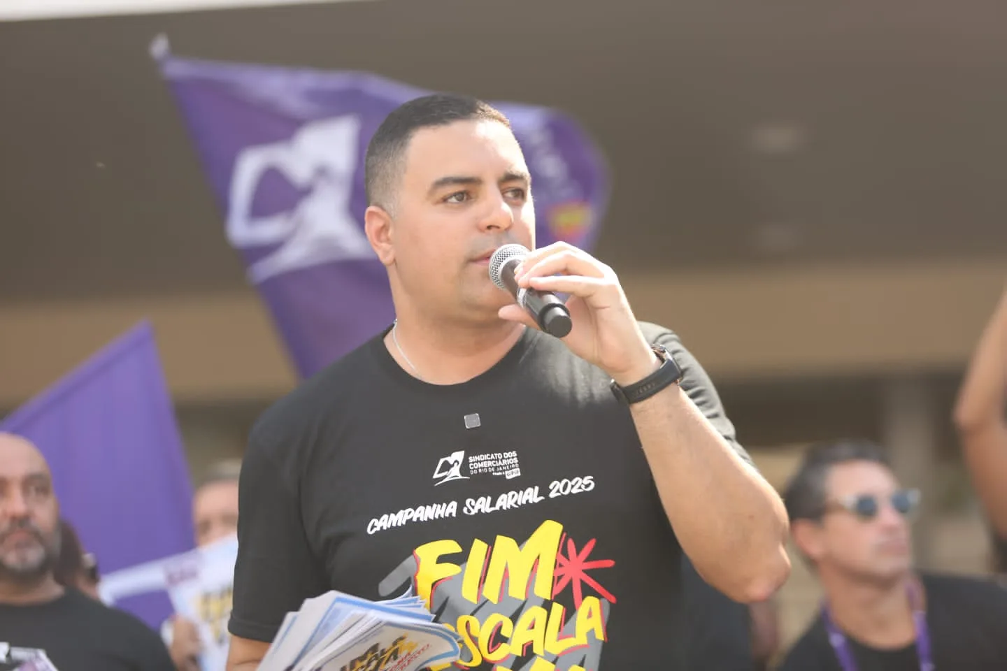 Presidente do Sindicato dos Comerciários do Rio de Janeiro, Márcio Ayer