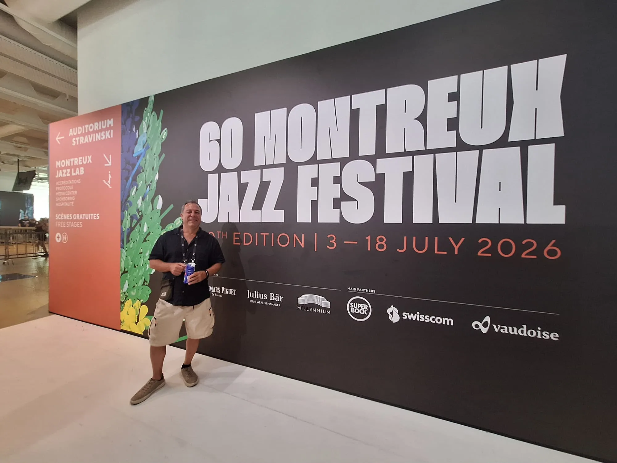 O brasileiro Edmundo Timm, iluminador do Auditório Stravinski há 25 anos, atua nos bastidores do Montreux Jazz Festival
