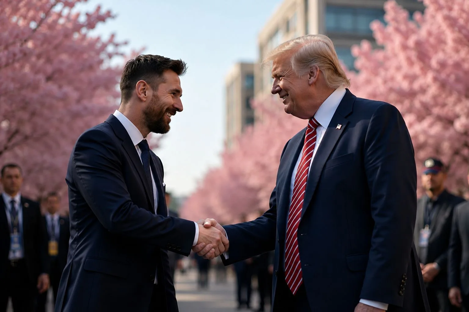 Tudo o que Messi ganhou com o pé perdeu com a mão que cumprimentou Trump