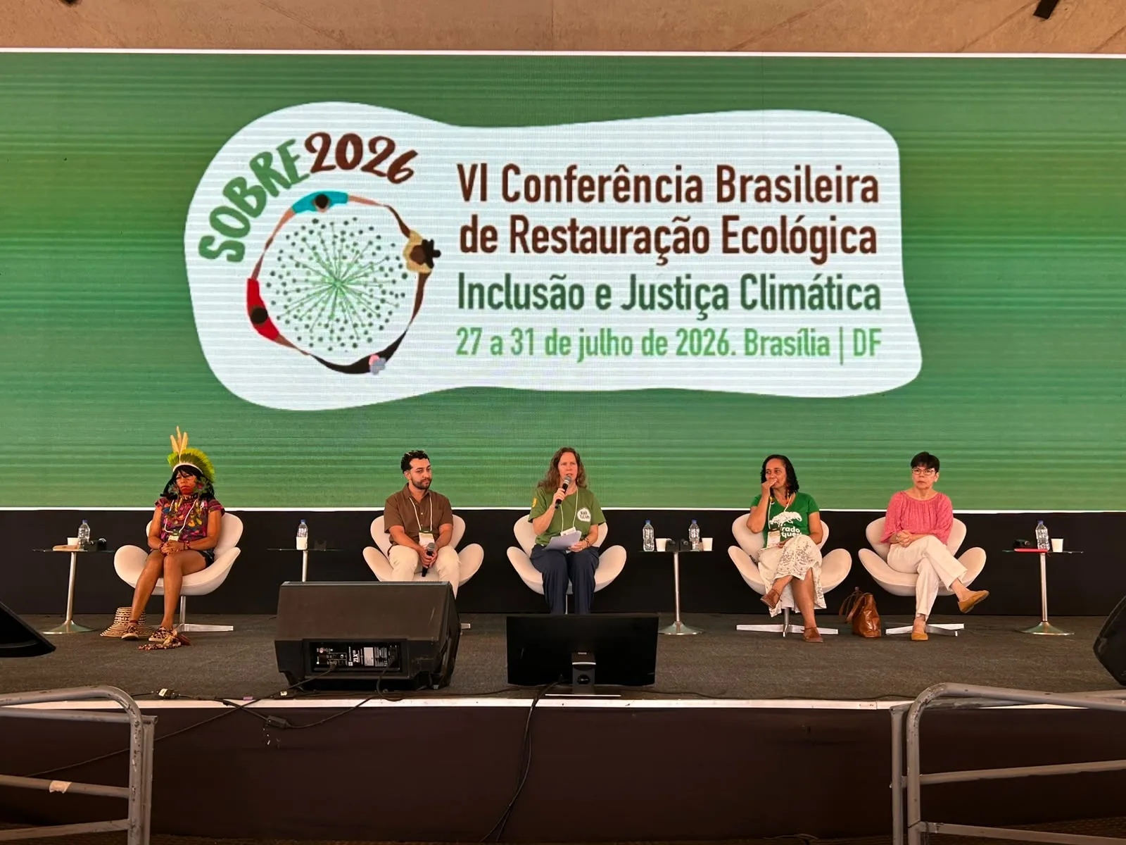 6ª Conferência Brasileira de Restauração Ecológica (Sobre 2026) reuniu pesquisadores, lideranças indígenas e representantes de comunidades tradicionais na Universidade de Brasília