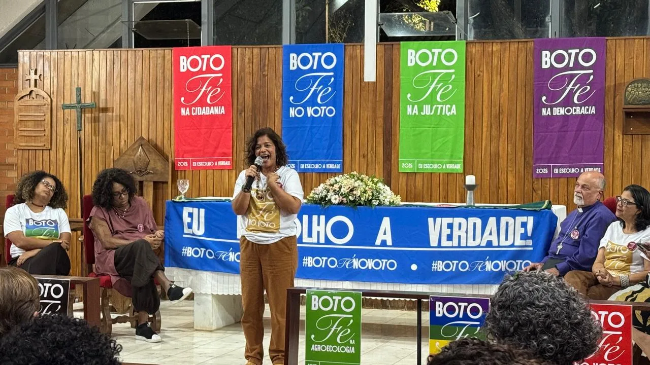 Representantes de organizações ecumênicas e da sociedade civil lançaram a campanha Boto Fé no Voto, que incentiva o voto consciente e o enfrentamento à desinformação entre fiéis