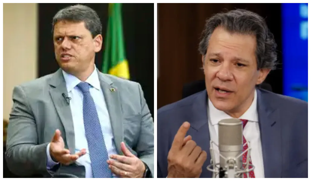 Tarcísio de Freitas e Fernando Haddad.