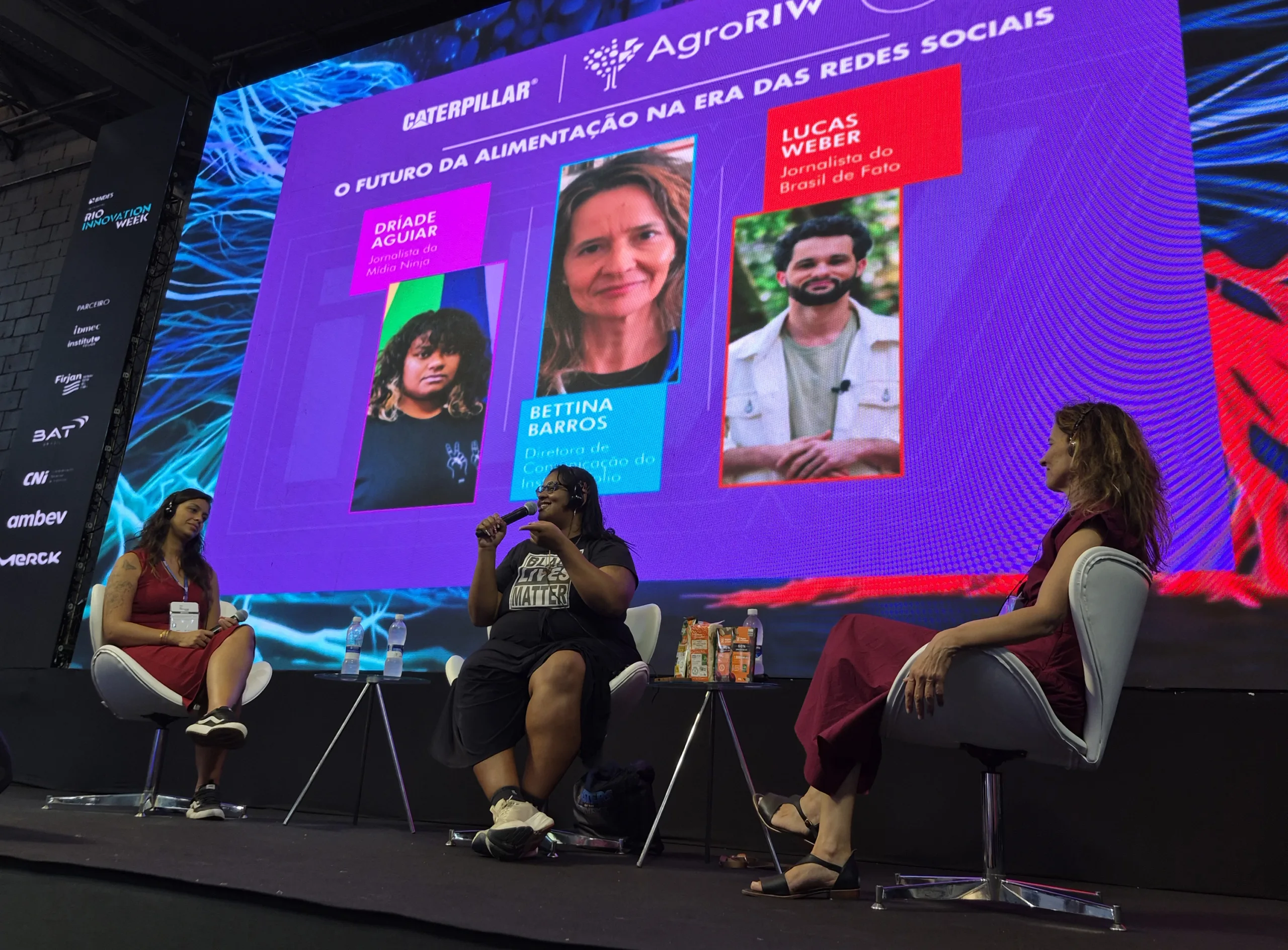 Mesa 'O futuro da alimentação na era das redes sociais' no Rio Innovation Week 2026