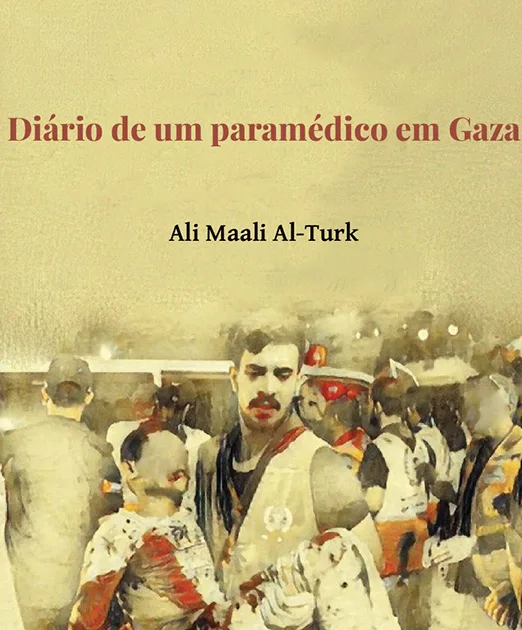 Capa do livro 'Diário de um Paramédico em Gaza', resultado de uma tradução coletiva.