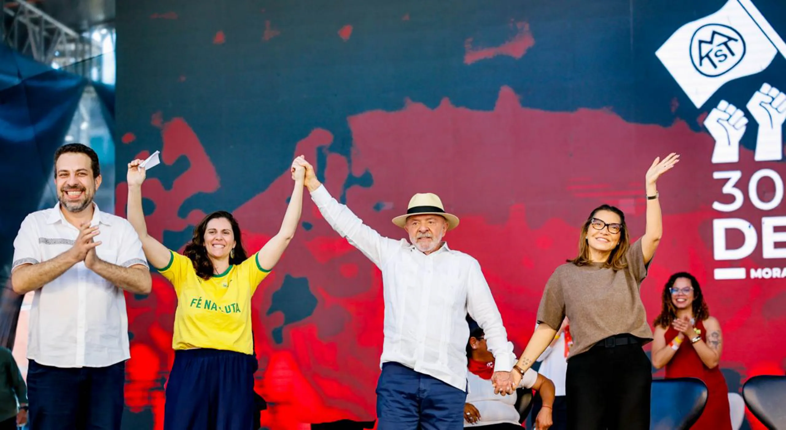 Presidente Lula em comemoração aos 30 anos do MTST, em Taboão da Serra (SP)