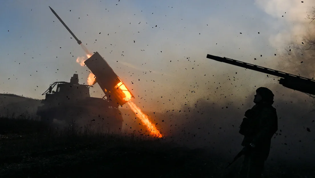 Militares russos em área de operação militar especial