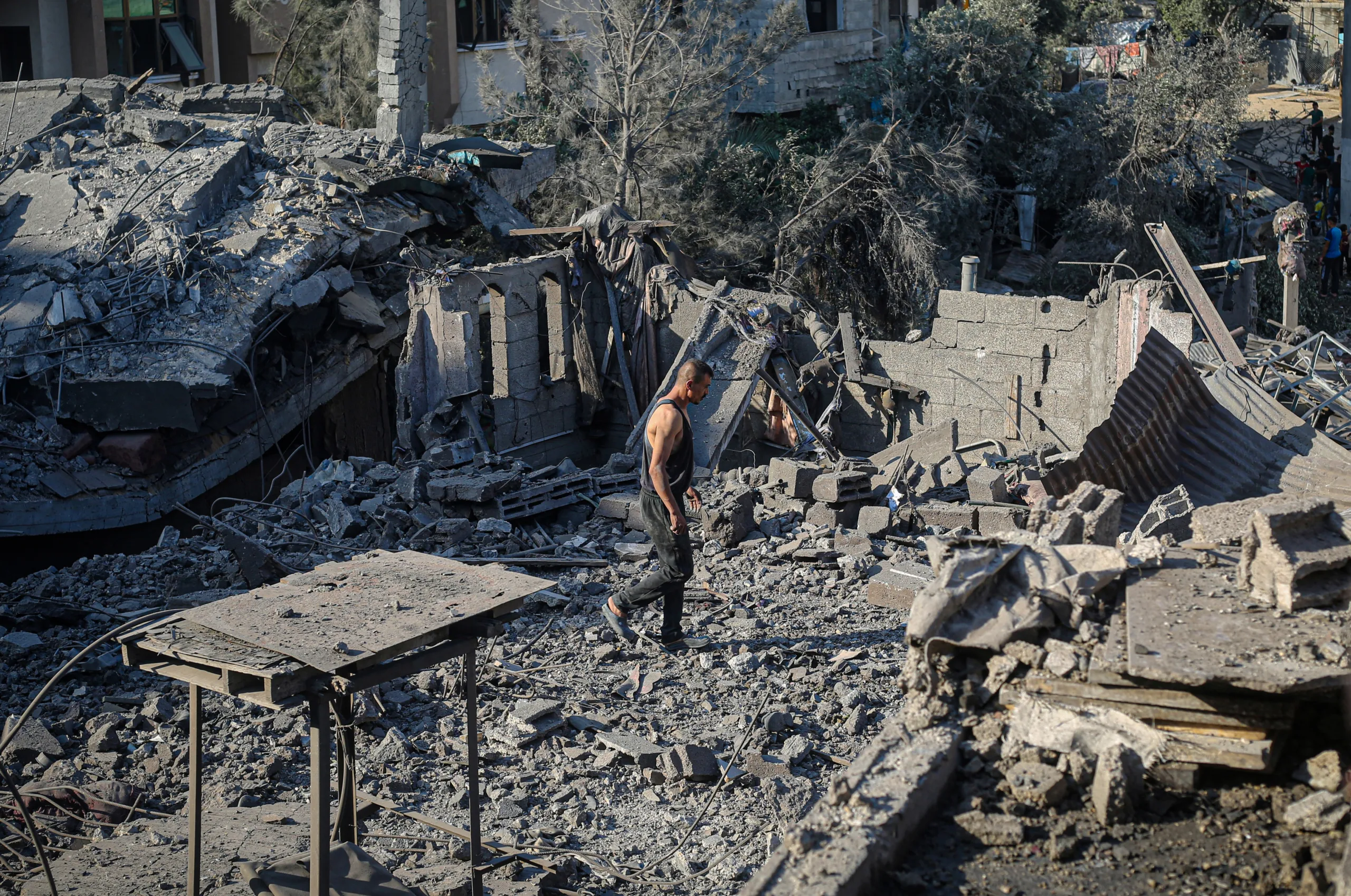 Gaza após novos ataques de Israel, neste sábado (1º)