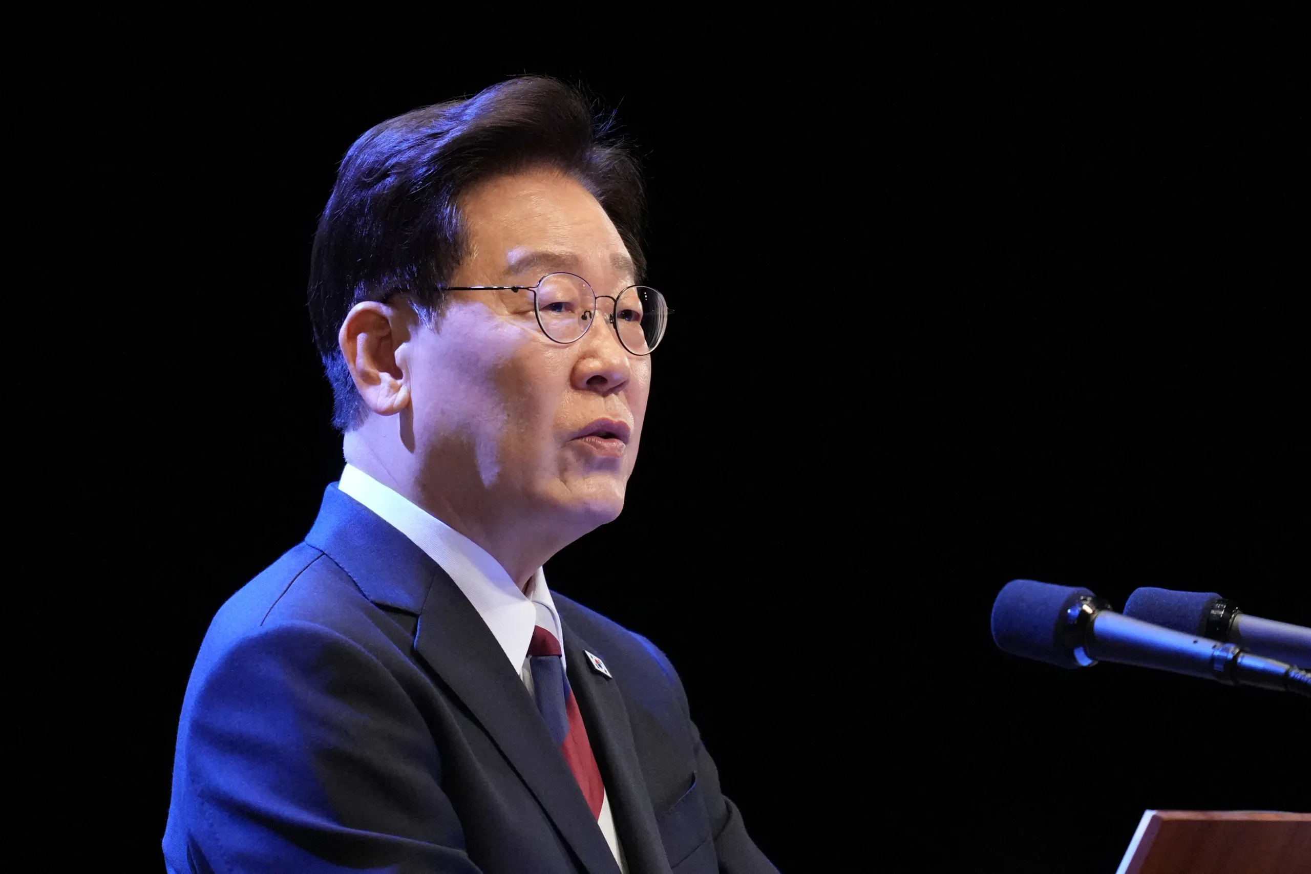 O presidente da Coreia do Sul, Lee Jae Myung.