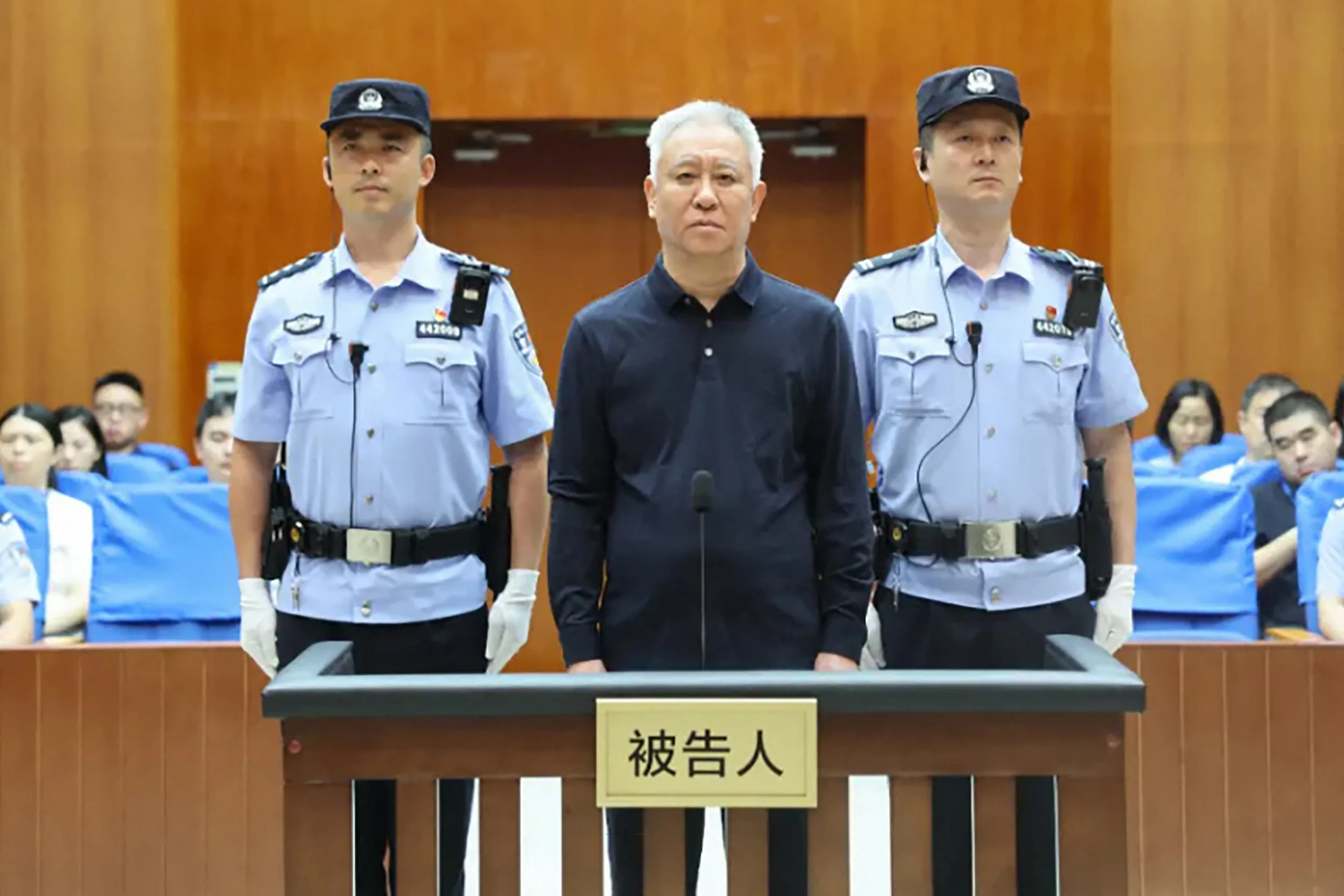 Fundador da Evergrande, Xu Jiayin, durante julgamento