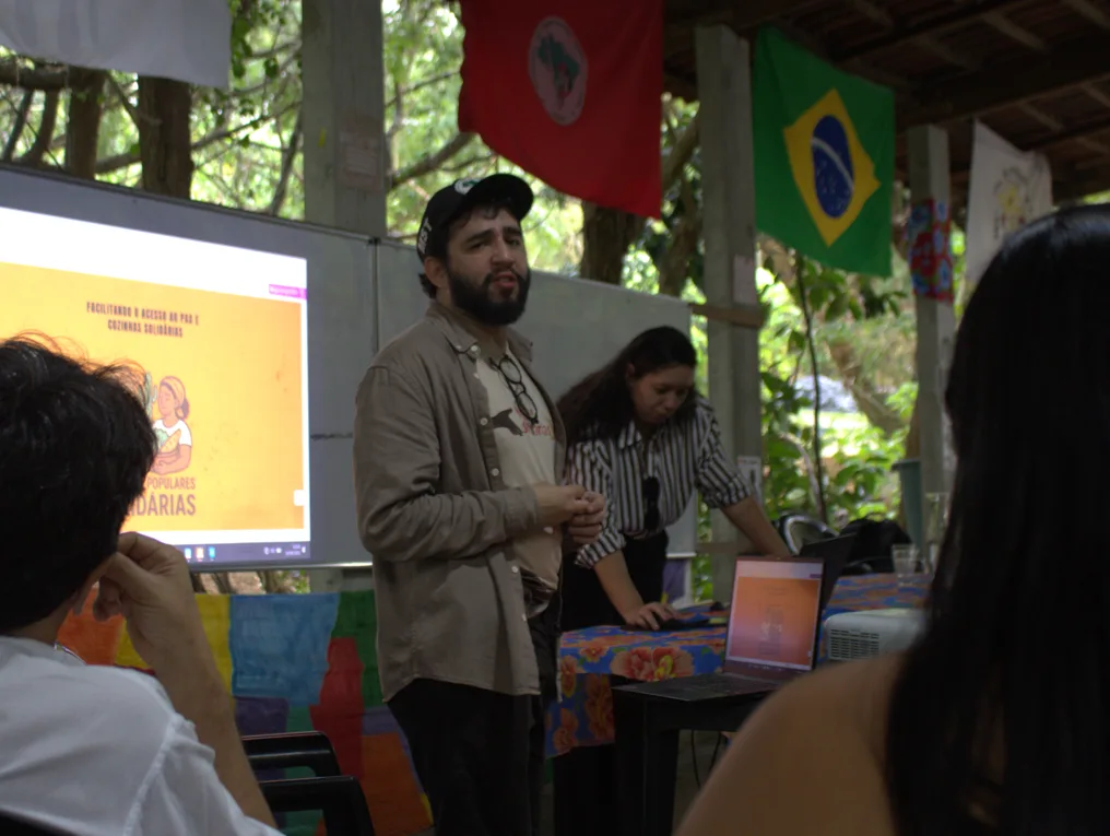 André Passos, pesquisador do projeto “Facilitando o acesso ao PAA e Cozinhas Solidárias”