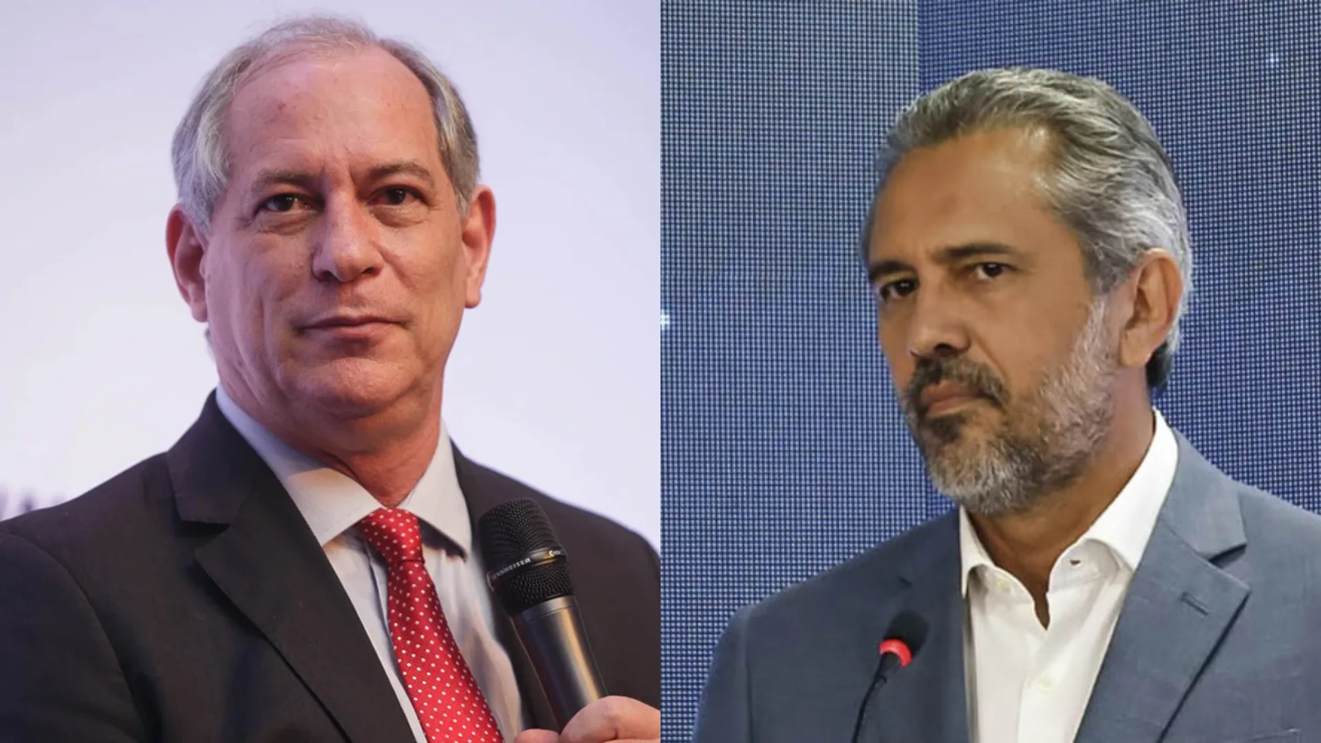 Os candidatos Ciro Gomes e Elmano de Freitas