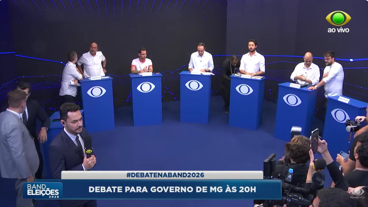 Primeiro debate ao governo de Minas é marcado por dívida, privatizações e segurança pública