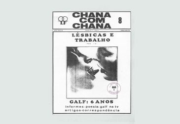 Chanacomchana/Divulgação Dia Nacional da Visibilidade Lésbica. Capa do Jornal Chana com Chana.. Foto: Chanacomchana/Divulgação