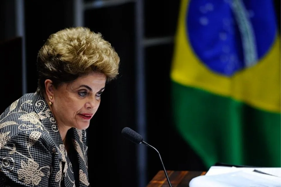 Dilma Rousseff em discurso no julgamento de impeachment
