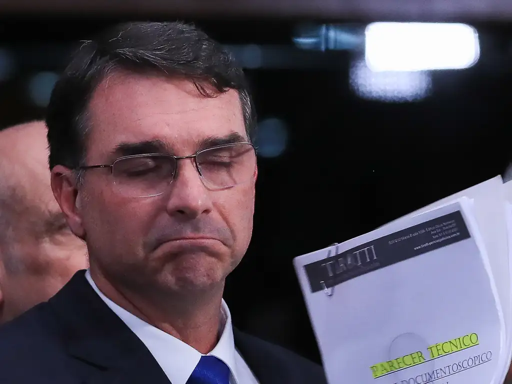 O senador e candidato à Presidência da República, Flávio Bolsonaro.
