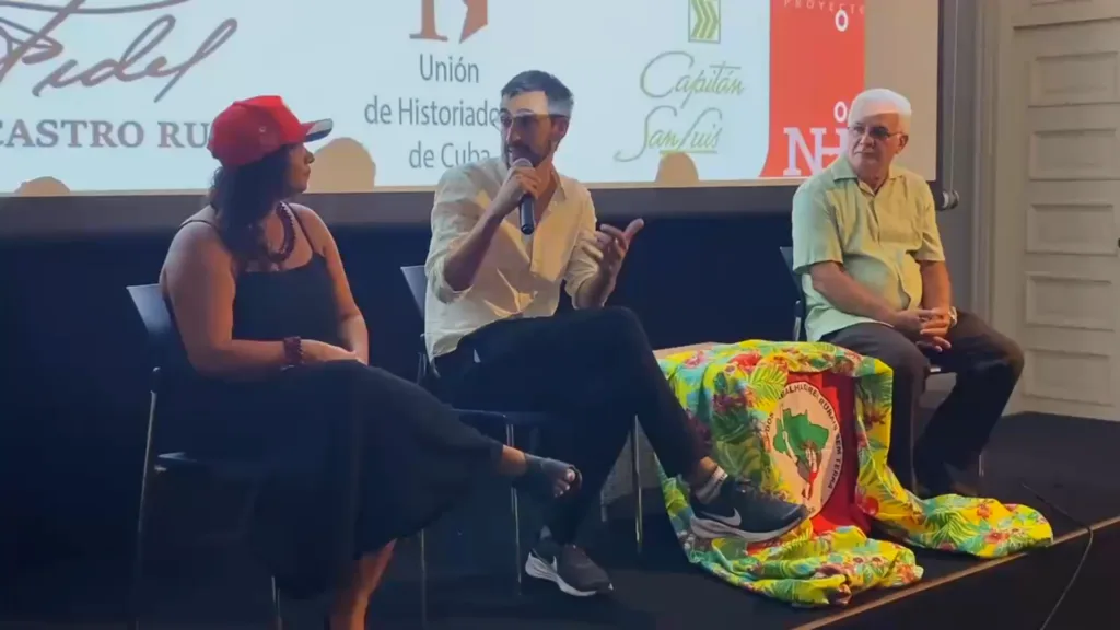 Projeção do documentário “Fidel e Cuba Socialista: Queimar os céus”.
