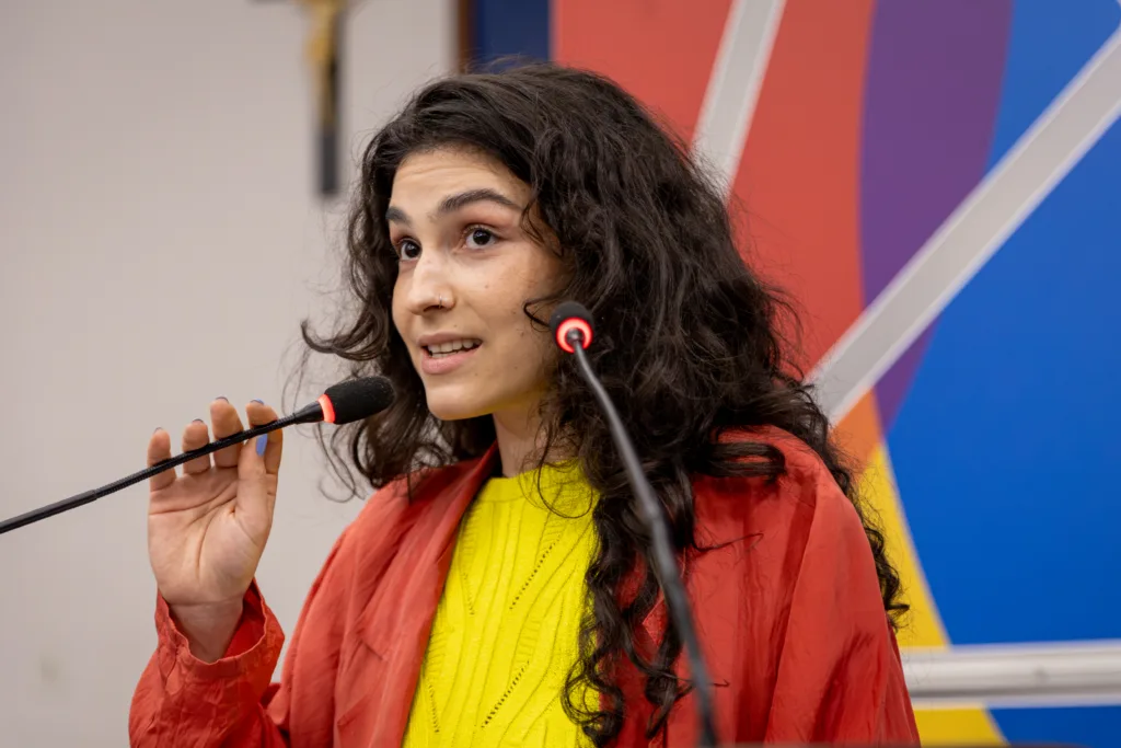 O documento foi lido pela artista e Agente Territorial de Cultura Maria Manoela Lampert Ceolin
