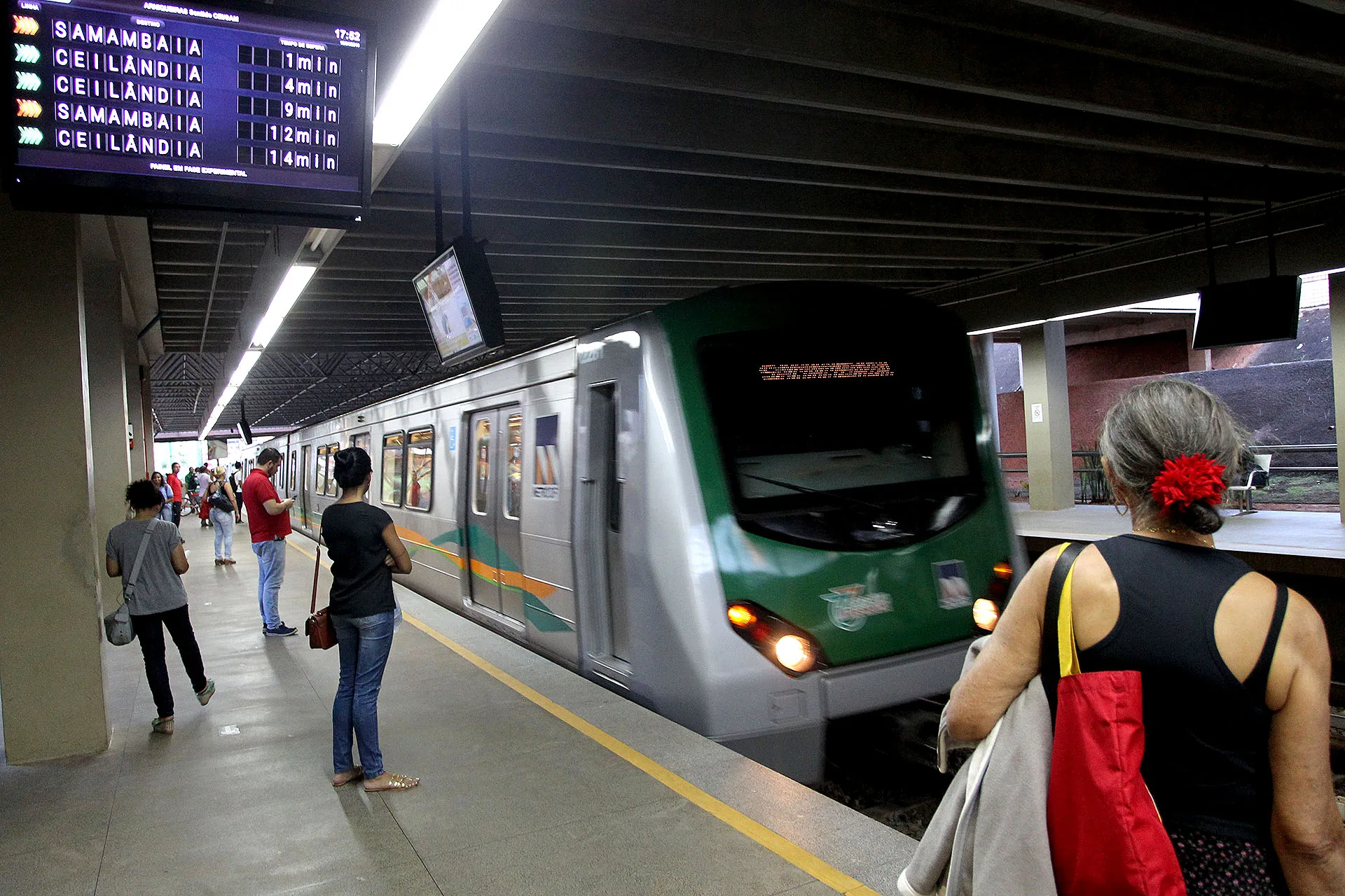 Estação da Companhia Metropolitano do Distrito Federal, o Metrô DF