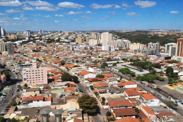 Vista aérea de Taguatinga, Região Administrativa do Distrito Federal