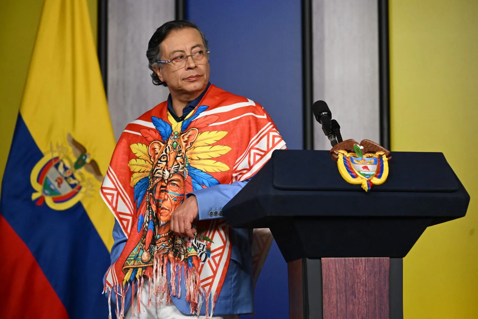 O presidente da Colômbia, Gustavo Petro