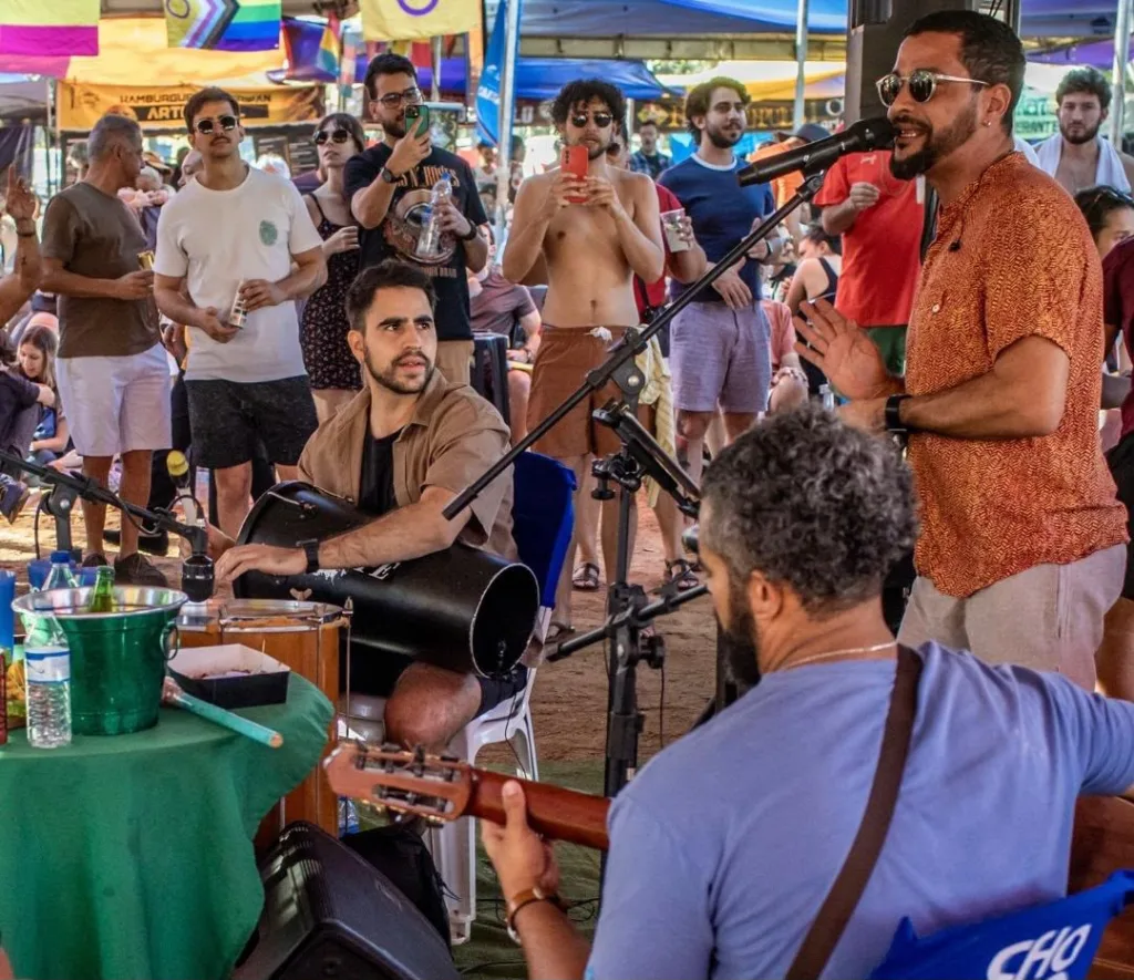 Choro Popular Orquestra durante edição do projeto Choro no Eixo