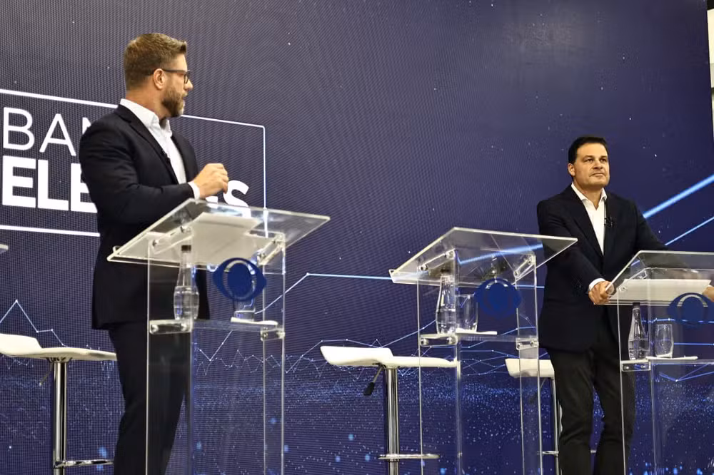 Requião Filho (PDT) e Sandro Alex (PSD) no primeiro debate para o governo do Paraná