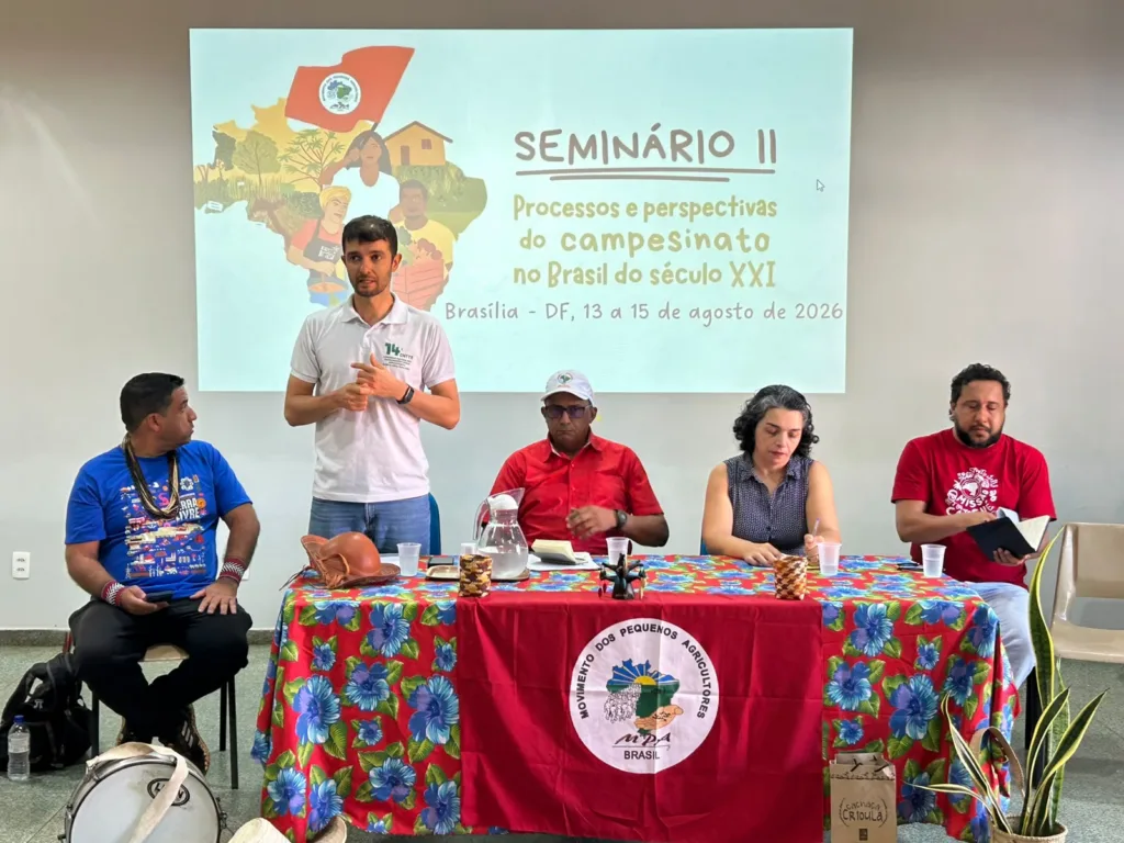 Representantes de movimentos sociais participaram do 2º Seminário do Campesinato, nesta sexta-feira (14), em Brasília
