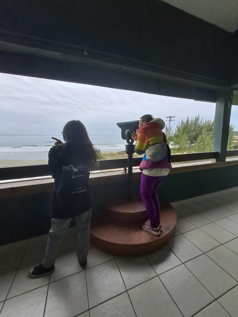 Observação de baleias em Imbituba aproxima visitantes das ações de conservação da espécie