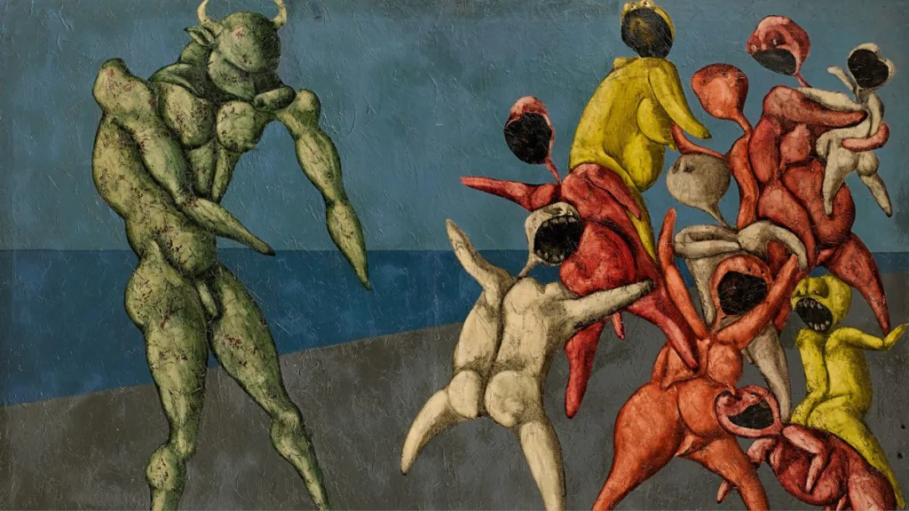 Bahman Mohasses (Irã), O minotauro assusta a gente de bem, 1966.