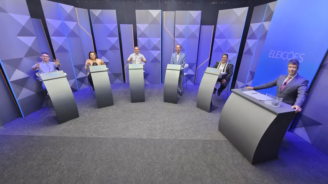 Candidatos ao governo do Amazonas participam do debate da TV Globo