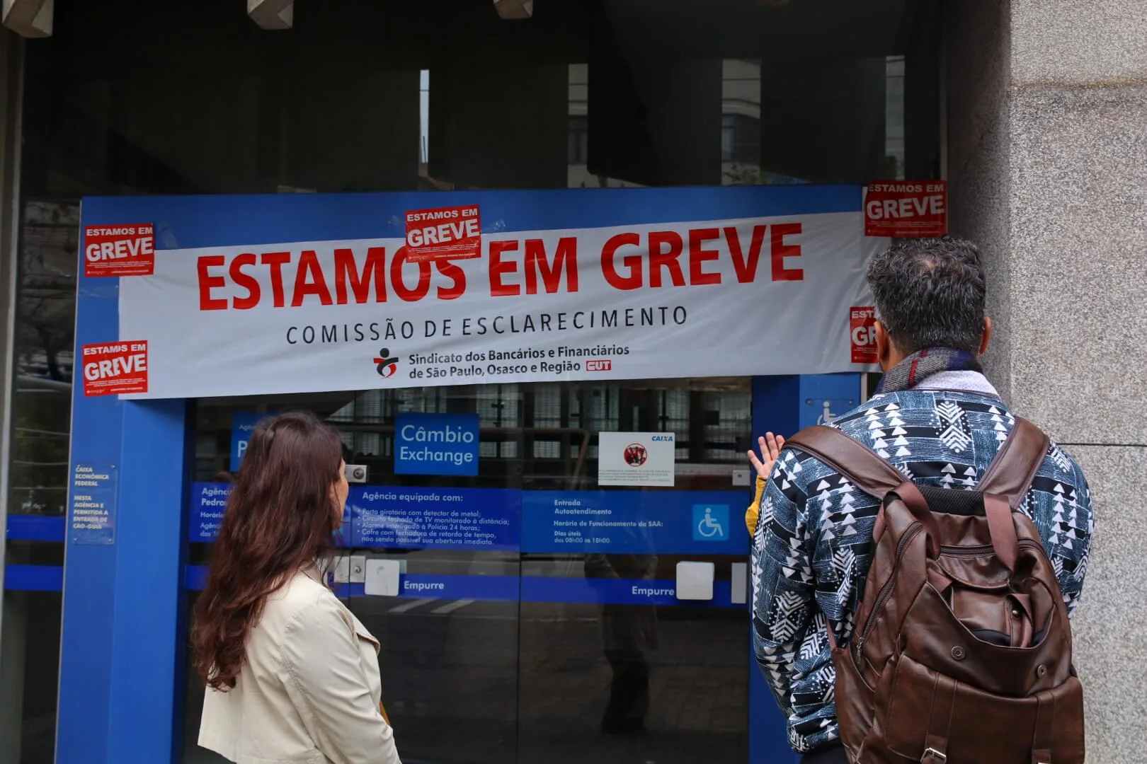 Trabalhadores da Caixa iniciaram a greve nacional no dia 10 de setembro