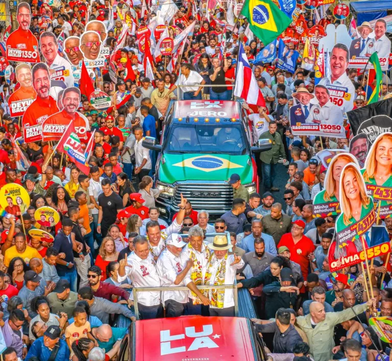 Lula encerra campanha no Nordeste com caminhada em Salvador nesta terça-feira (29)