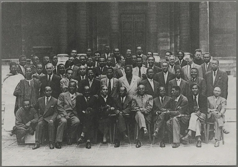 Participantes do Primeiro Congresso Internacional de Escritores e Artistas Negros, em setembro de1956, na Sorbonne