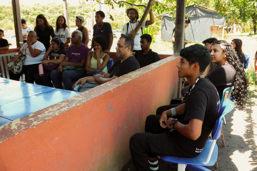 Aulão do Pré vestibular Eliane Potiguara, com o pré vestibular da aldeia Guarani de Maricá