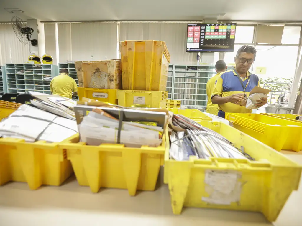 Unidade de distribuição dos Correios em Brasília. Foto: Joédson Alves/Agência Brasil