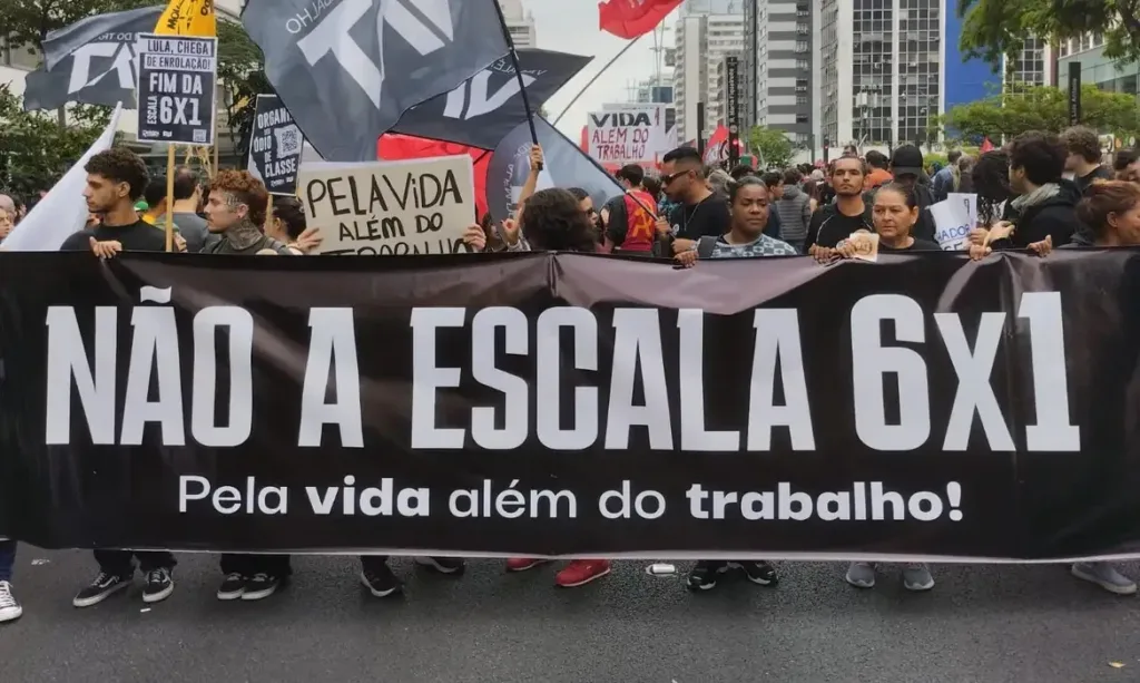 Manifestação pelo fim da escala 6×1