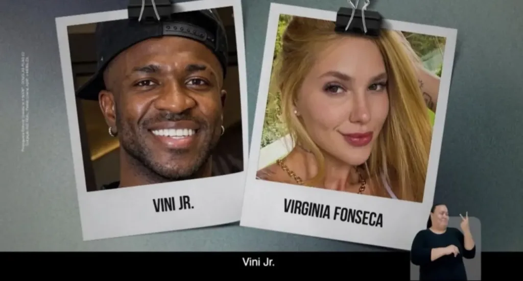 Propaganda de Douglas Ruas (PL) ao governo do Rio utilizou imagem de Vini Jr. e Virginia