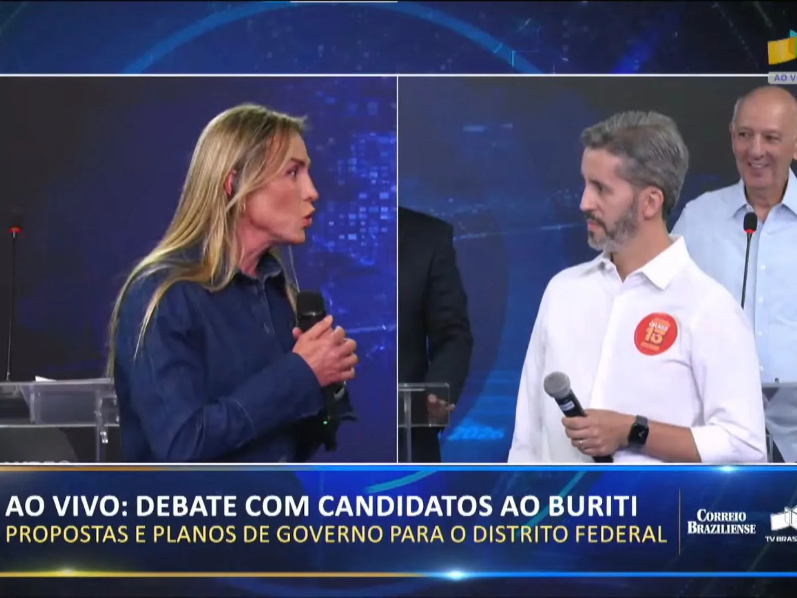 Debate foi promovido pelo Correio Braziliense e pela TV Brasília, nesta terça-feira (1º), em Brasília