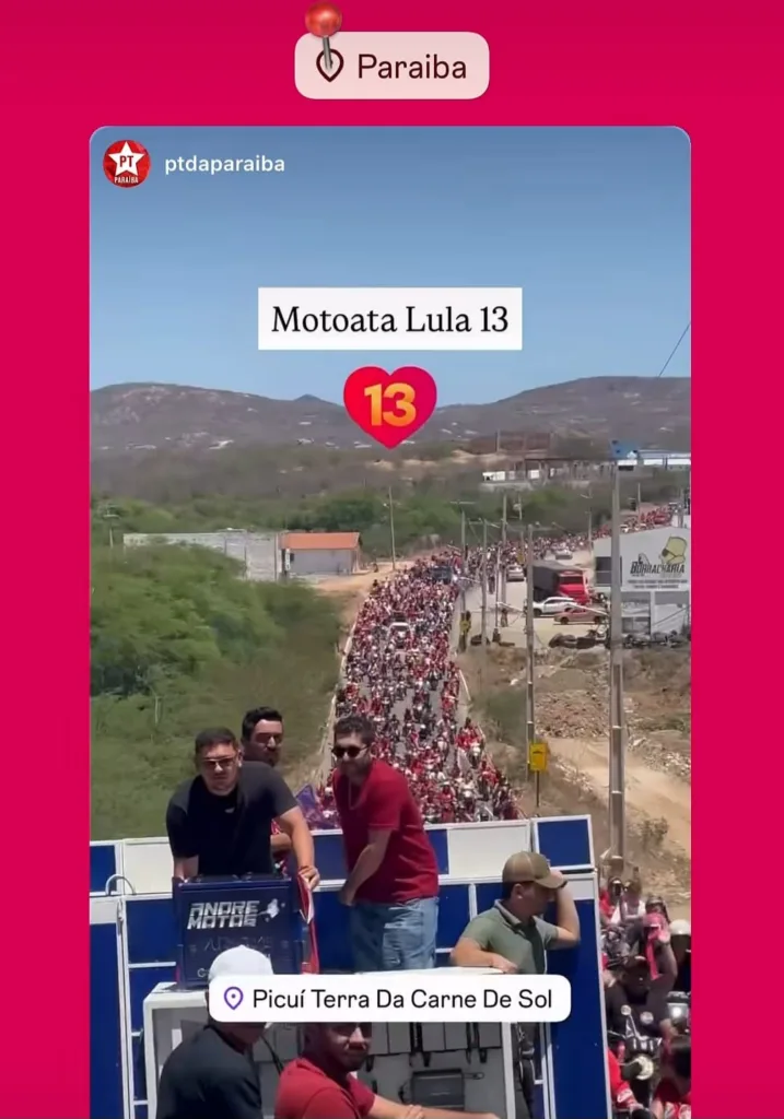 Motociata em Picuí, na Paraíba