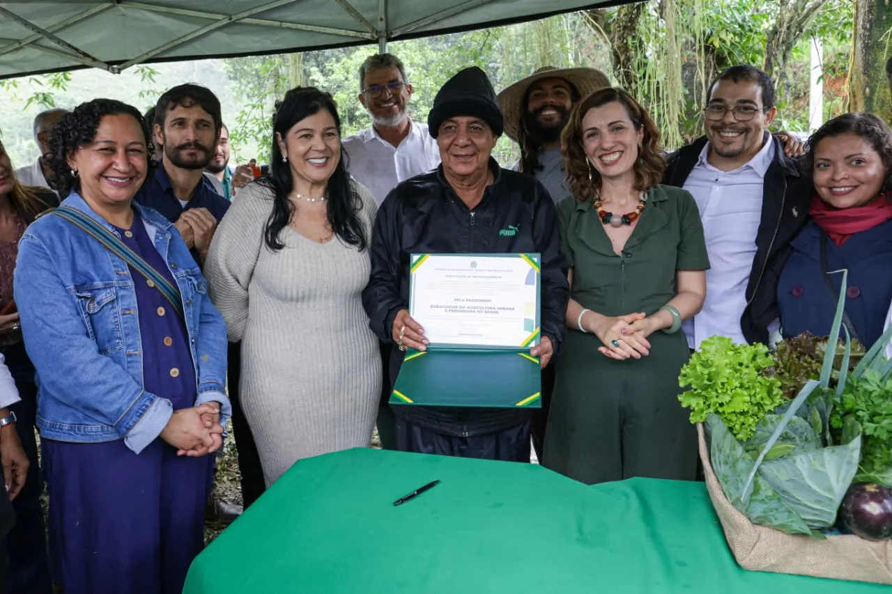 Zeca Pagodinho foi reconhecido como como Embaixador da Agricultura Urbana e Periurbana pelo governo federal